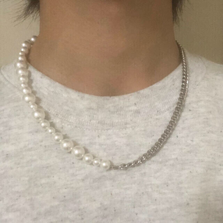 ジエダ(Jieda)のミックスパールチェーンネックレス pearl chain necklace(ネックレス)