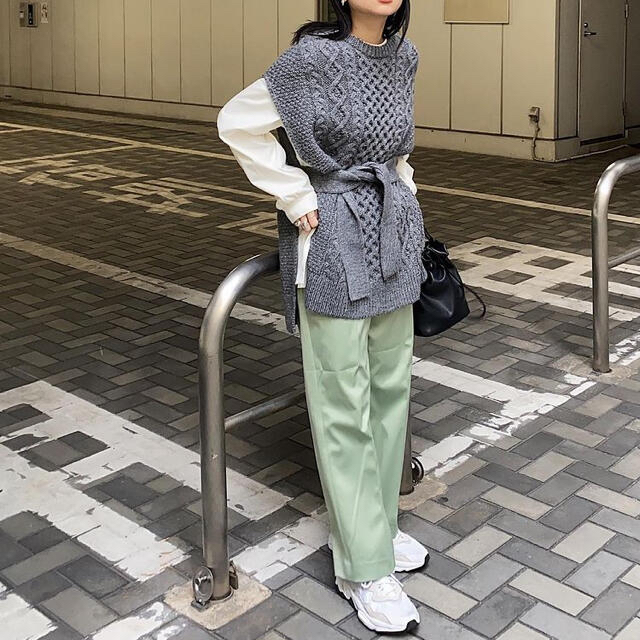 black by moussy 完売品 ニットベスト