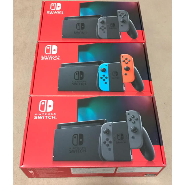 Nintendo Switch ネオン ×1台、グレー ×2台