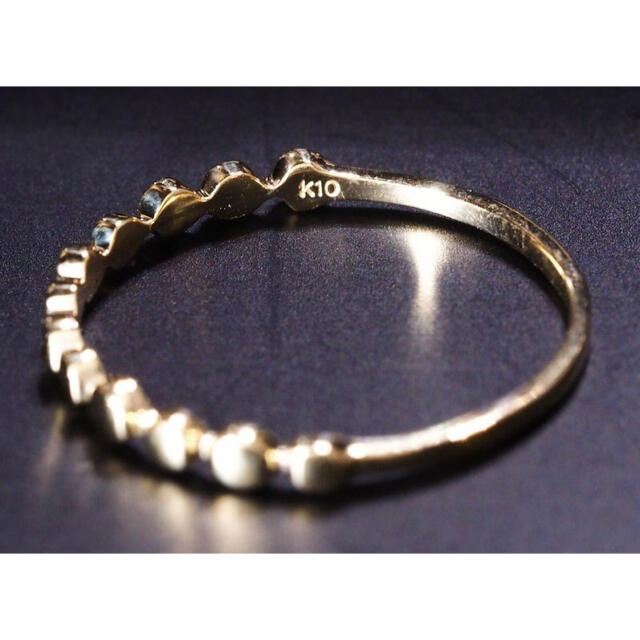 【厳選/高品質】10金　イエローゴールド リング 指輪 K10 (刻印有 1 2 レディースのアクセサリー(リング(指輪))の商品写真