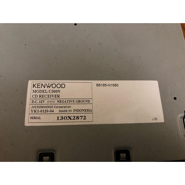 KENWOOD(ケンウッド)のKENWOOD ケンウッド　CDプレーヤー　U300N 中古品 自動車/バイクの自動車(カーオーディオ)の商品写真