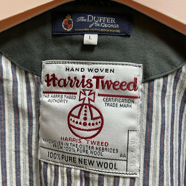 Harris Tweed(ハリスツイード)のザ・ダファー・オブ・セントジョージ × ハリスツイード 襟付き ベスト ジレ メンズのトップス(ベスト)の商品写真