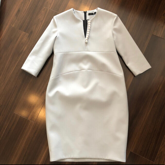 柔らかい BARNEYS NEW ヨーコチャン パールワンピース 新品タグ付き