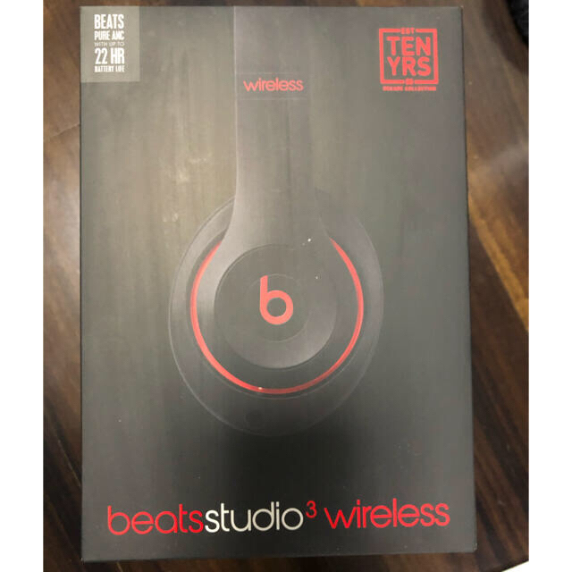 beats studio3 wireless 黒赤 - ヘッドフォン/イヤフォン