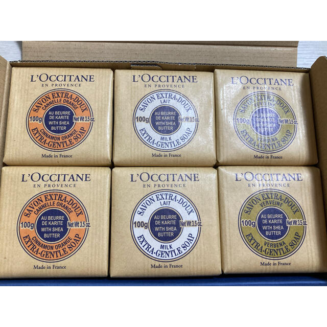 L'OCCITANE(ロクシタン)のとと様専用★ ロクシタン シアバターソープ　100g×6個　新品未使用 コスメ/美容のボディケア(ボディソープ/石鹸)の商品写真