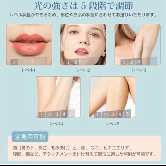 脱毛器 光脱毛器 ipl 光脱毛器 家庭用脱毛器 脱毛機 男女兼用 2