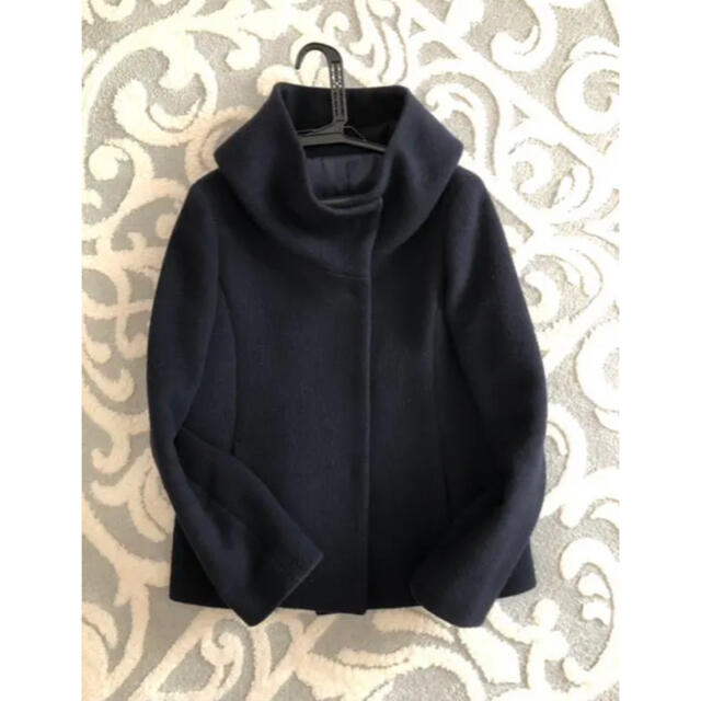 NOLLEY'S - riepoさま専用◆NOLLEY'Sボリュームネックコートネイビー38
