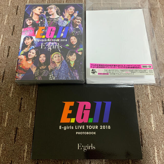 E-girls(イーガールズ)のE-girls　LIVE　TOUR　2018～E．G．11～（初回生産限定盤）  エンタメ/ホビーのDVD/ブルーレイ(ミュージック)の商品写真