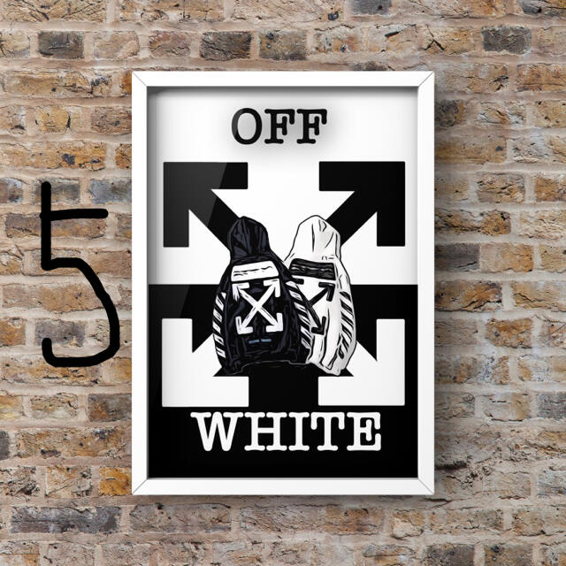 Off-White - OFF-WHITE パーカーオマージュアートポスター Off-White - OFF-WHITE パーカーオマージュアートポスター