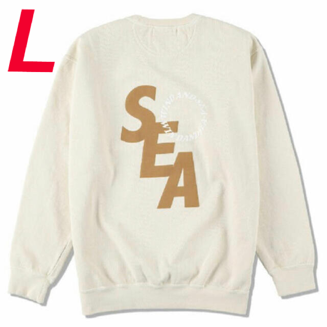 SEA(シー)のWIND AND SEA SD SWEAT SHIRT / IVORY  L メンズのトップス(スウェット)の商品写真