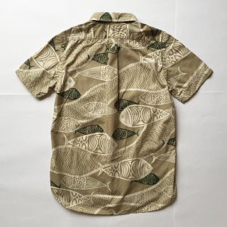 orSlow オアスロウ 50s 魚柄 シャツ バーガンディ レッド