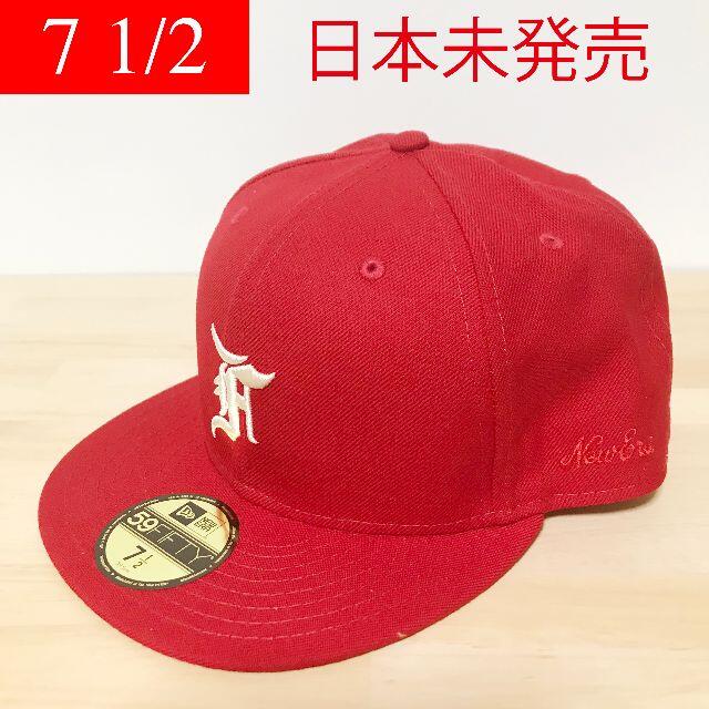 7 3/8 日本未発売 RED FOG ESSENTIALS X NEW ERA