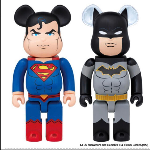 MEDICOM TOY BE@RBRICK SUPERMAN BATMAN