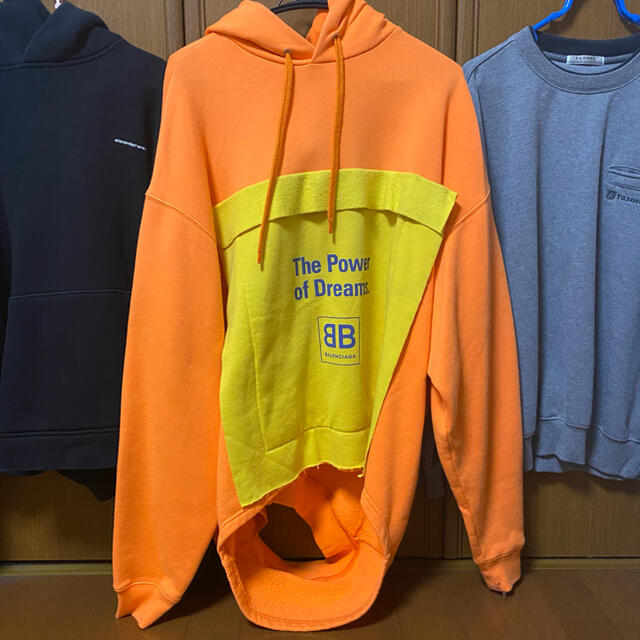 Balenciaga(バレンシアガ)のbalenciaga 18ss ダブルヘム　フーディ xs メンズのトップス(パーカー)の商品写真