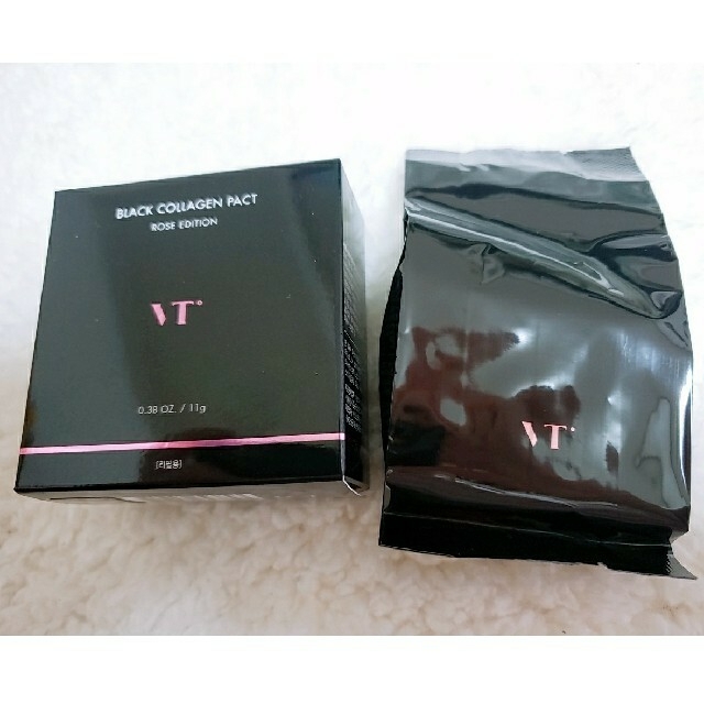 VT ブラックコラーゲンパクト　新品　リフィル コスメ/美容のベースメイク/化粧品(ファンデーション)の商品写真