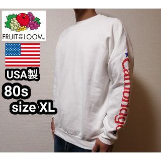 80s アメリカ製ビンテージ フルーツオブザルーム スウェット