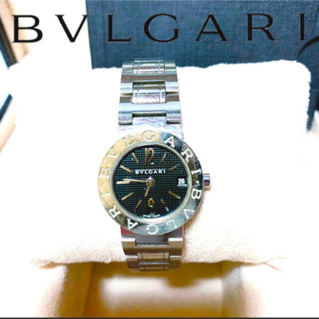 BVLGARI - BVLGARI ブルガリブルガリ腕時計 レディース クォーツ SS 黒文字盤