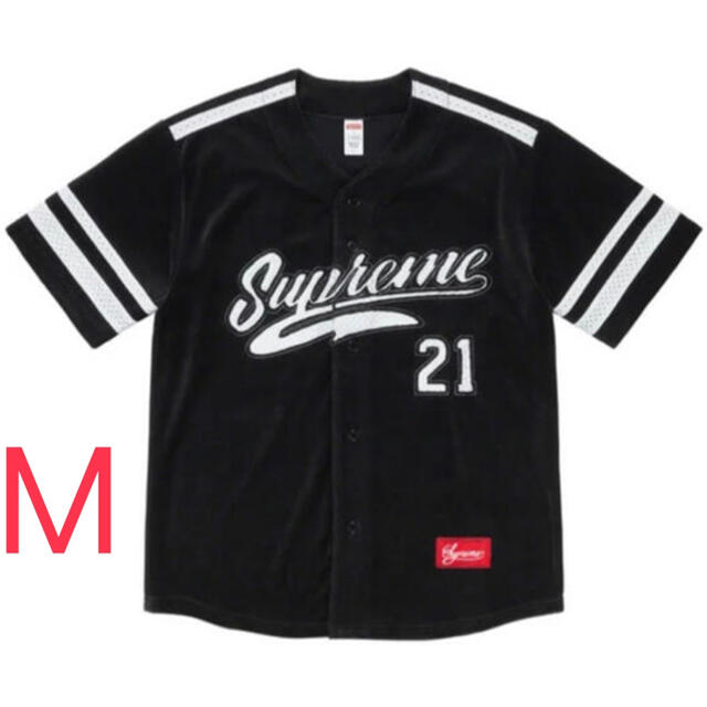 20aw supreme Velour Baseball Jersey M - ジャージ