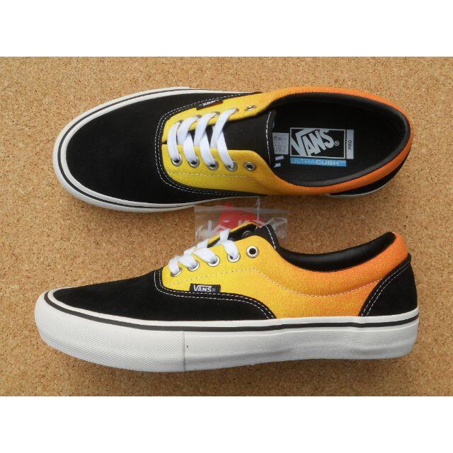 バンズ VANS ERA PRO 27,5cm Black/Orangeアッパー底サイズ