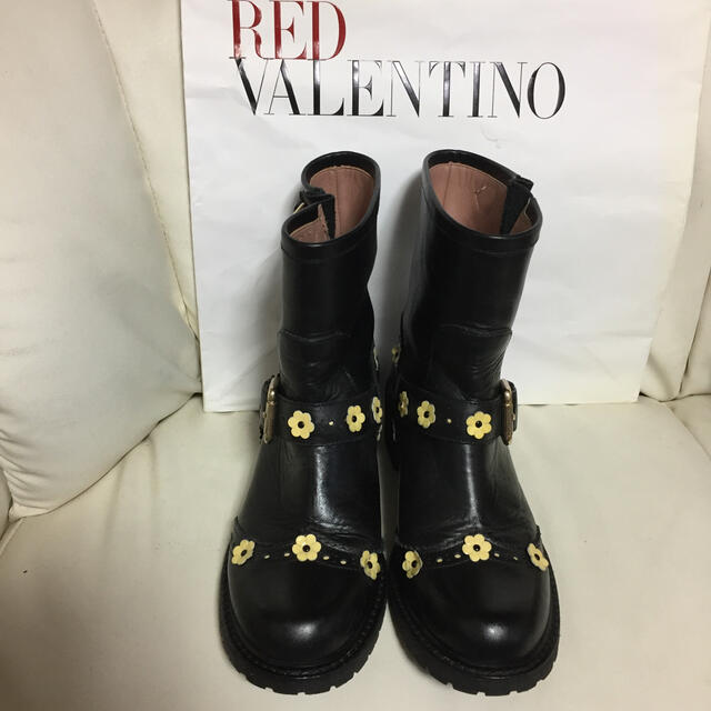 RED VALENTINO(レッドヴァレンティノ)のレッド ヴァレンティノ   ブーツ 37.5  24センチくらい used レディースの靴/シューズ(ブーツ)の商品写真