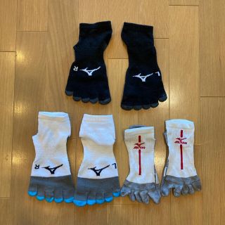 ミズノ(MIZUNO)のミズノ　ランニング　靴下　3足セット　25cm前後(ソックス)