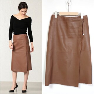 エポカ(EPOCA)のEPOCA エポカ シープレザースカート size40(ひざ丈スカート)