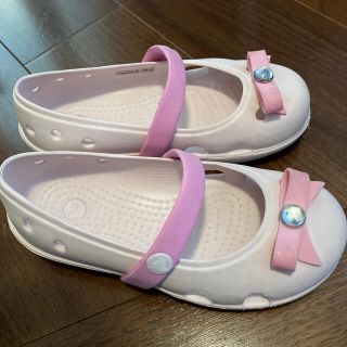 クロックス(crocs)のクロックス　サンダル　c10 17.5cm ピンク(サンダル)