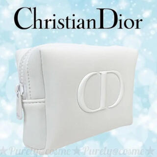 クリスチャンディオール(Christian Dior)のクリスチャンディオールホワイトポーチ(ポーチ)