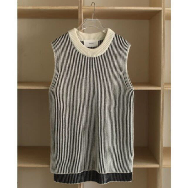 TODAYFUL(トゥデイフル)のtodayful Tuck Stripe Vest ネイビー レディースのトップス(ベスト/ジレ)の商品写真