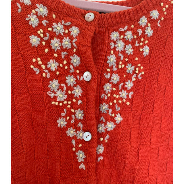 美品⭐︎chambre de charme ＊小花柄刺繍カーディガン レディースのトップス(カーディガン)の商品写真