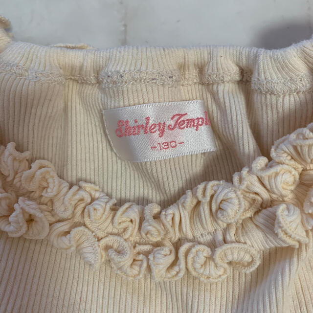 Shirley Temple(シャーリーテンプル)のシャーリーテンプル リブカットソー 130 キッズ/ベビー/マタニティのキッズ服女の子用(90cm~)(Tシャツ/カットソー)の商品写真