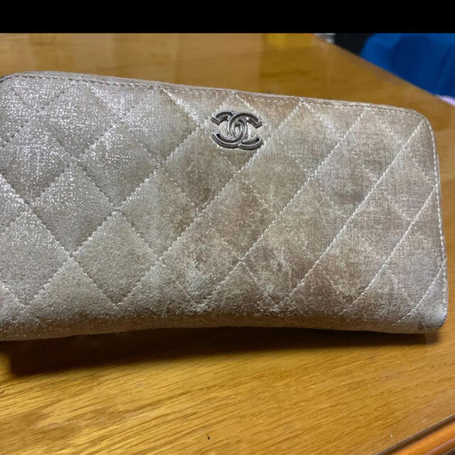 CHANEL　シャネル長財布　シャンパンゴールド