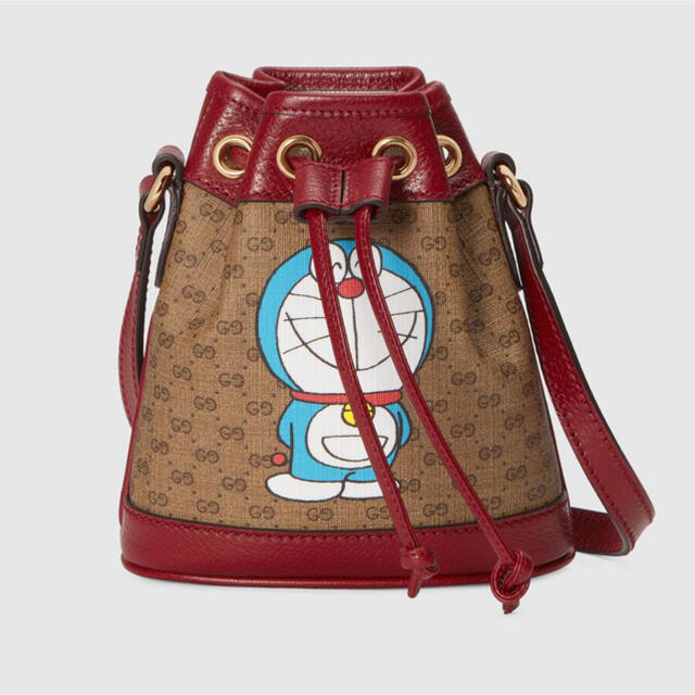 Gucci(グッチ)のGUCCI ミニ バケットバッグドラえもんグッチショッパー付 Doraemon レディースのバッグ(ショルダーバッグ)の商品写真