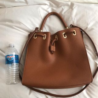 ザラ(ZARA)のZARA ザラ　トートバッグ  キャメル　ショルダーバッグ(トートバッグ)