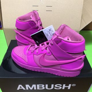 ナイキ(NIKE)のAMBUSH NIKE DUNK HIGH  COSMIC FUCHSIA   (スニーカー)