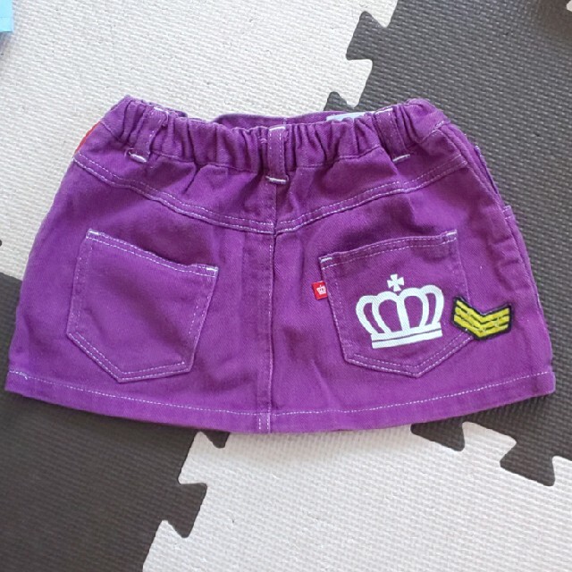 BABYDOLL(ベビードール)の紫スカート100 キッズ/ベビー/マタニティのキッズ服女の子用(90cm~)(スカート)の商品写真