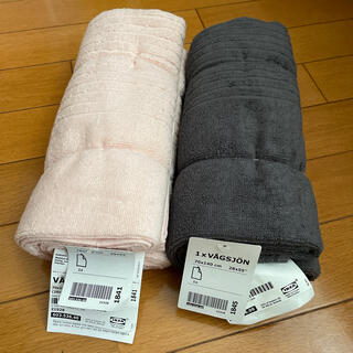 イケア(IKEA)のIKEA バスタオル　２枚セット(タオル/バス用品)