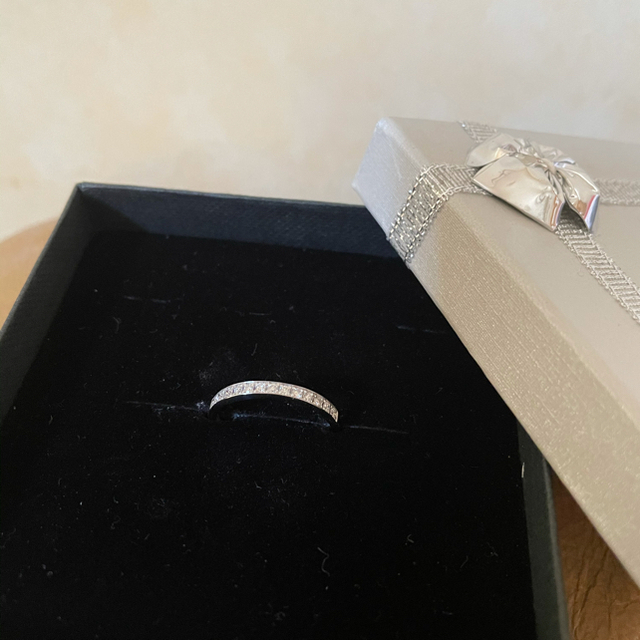 最終値下げ‼️pt950 ダイヤモンドリング　0.2ct ハーフエタニティ レディースのアクセサリー(リング(指輪))の商品写真