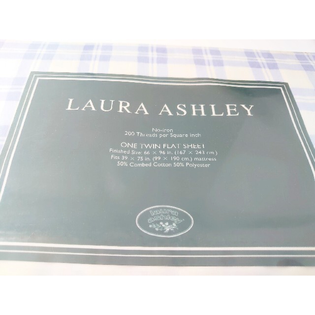 LAURA ASHLEY(ローラアシュレイ)のLAURA ASHLEY ローラアシュレイ フラットシーツ シングル インテリア/住まい/日用品の寝具(シーツ/カバー)の商品写真