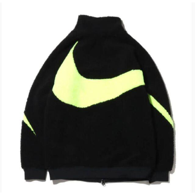 NIKE(ナイキ)のNIKE BIG SWOOSH BOA JACKET ブラック/ボルト メンズのジャケット/アウター(ブルゾン)の商品写真