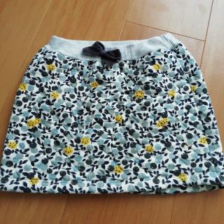 プチバトー(PETIT BATEAU)のプチバトー　キルティング台形スカート(スカート)