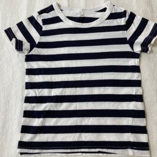 ムジルシリョウヒン(MUJI (無印良品))の無印良品　キッズ100サイズボーダーTシャツ(Tシャツ/カットソー)