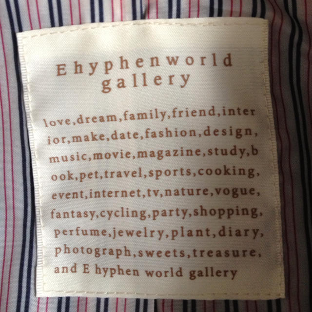 E hyphen world gallery(イーハイフンワールドギャラリー)のピーコート "Ehyphen" レディースのジャケット/アウター(ピーコート)の商品写真