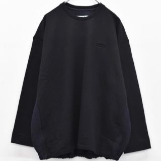 ドゥルカマラ(Dulcamara)の19ss Dulcamara sw切替 バルーンロンT Black Navy 0(スウェット)