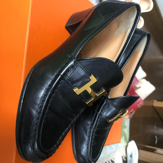 エルメス　HERMES ヒール　ローファー