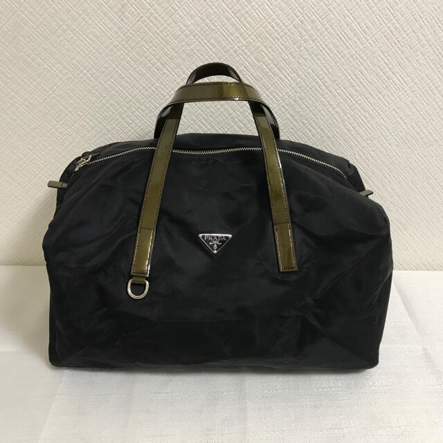 PRADA(プラダ)の美品プラダPRADA本革レザーナイロンハンドボストントートバッグビジネスバック黒 メンズのバッグ(ボストンバッグ)の商品写真