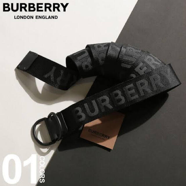 BURBERRY(バーバリー)のBurberry ロゴ ダブルリング ベルト メンズのファッション小物(ベルト)の商品写真