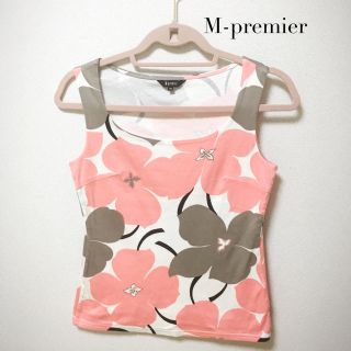 エムプルミエ(M-premier)のM-premier❤︎花柄タンク(Tシャツ(半袖/袖なし))