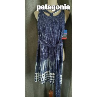 パタゴニア(patagonia)の《専用》新品タグ付き　定価　11880円　パタゴニア　ダイ染めワンピース(ミニワンピース)