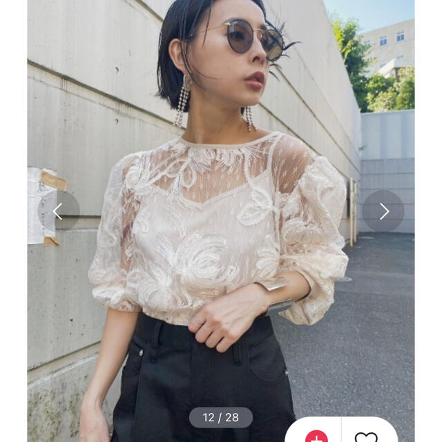 田中みな実着用 UNDRESSED 2WAY FAIRY LACE BLOUSE